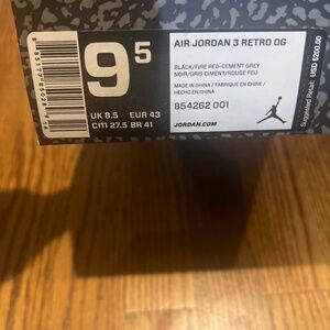 Jordan 3 Black Cement (2018)